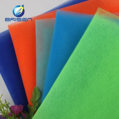 20D Elastic 155cm/61INCH 100% Polyester Mesh Lace Fabric for Wedding Dresses-Wholesale Supplier