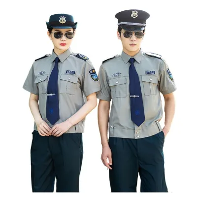 Tops Sale Guard Company Office Dress Shirts  Factory Direct Security Work Wear Guard Uniform Shirts