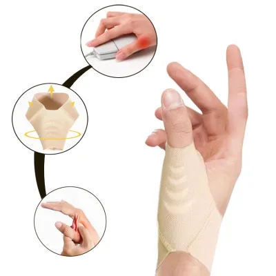 Elastic Thumb Support Brace Layer Soft Thumb Compression Sleeve Protector for Relieving Hand&Thumb Pain Relief HA01878