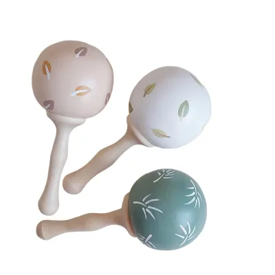 Customize Pattern Shakers Wood Maracas Toy Musical Instruments Percussion Musical Accessory Children Parties Games Toys