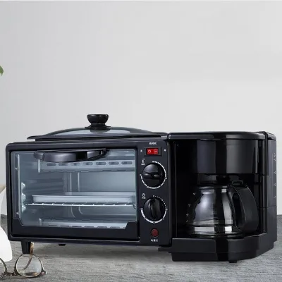 Home Breakfast Machine Toaster Mechanical Three in One Multifunctional Mini Electric Oven Coffee Machine