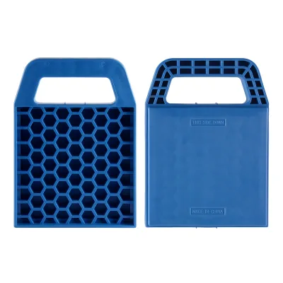 H10002 RV Stabilizing Jack Pads, Helps Prevent Jacks From Sinking, 6.3 Inch X 8.8 Inch Pad - 4 Pack, Blue