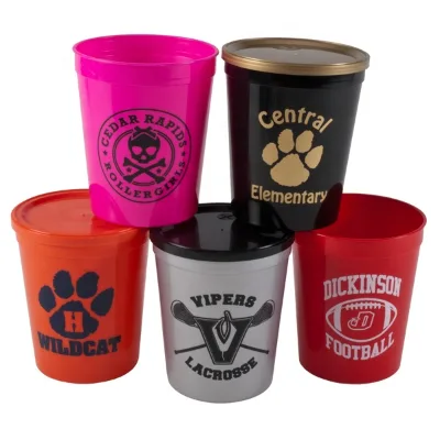 Plastic 12OZ/16OZ/22OZ Stadium Cup with Lid