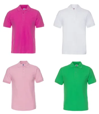 2021 100% Cotton Men's Custom Work Solid Color Short Sleeve Polo Shirt
