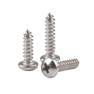 Self-Tapping Screws Various Thread Sizes Multi-Purpose Wood Screws Zinc Plated Phillips Pan Head Bolts for Small