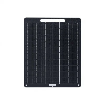 SR-10W Black Solar Flexible USB Charging Panel DC 12V Output Fast Charging for Outdoor Camping Phones & Tablets Splash-Proof