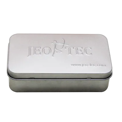 Embossed Recyclable Tinplate Metal Hinged Tea Container Medicine Box Frosted Packaging Customized 4 Color Offset Printing