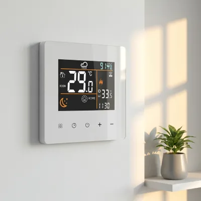 WiFi Smart Thermostat Programmable for Water Heating Gas Boiler Electric Floor Heating, LCD Touch Screen App Control