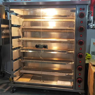 Chuangyu 3/6/9layers Lpg/ Nature Gas Chicken Rotisseries Professional West Food Shop Using Chicken Oven