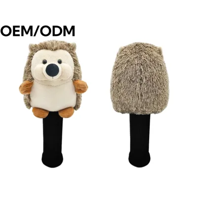 2024 Latest Models Golf Driver Funny Plush Animal Headcovers Cute Brown Bull Head Cartoon Animal Golf Head Cover