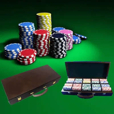 Premium Solid Wood Eco-Friendly Poker Chip Case 500 Capacity Portable for Casino Nights