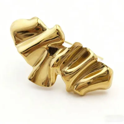 Stainless Steel Irregular Brooch