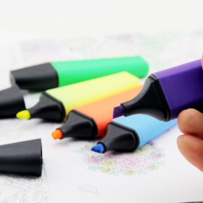 School Office Popular 6 Colors Highlighter