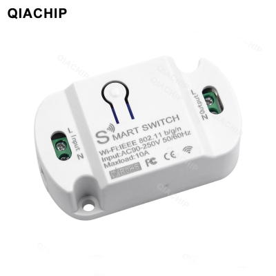 QIACHIP WiFi Mini Smart Home Wireless Remote Control 10A Doodle Smart Life APP220V Breaker Timer With Alexa Google Home
