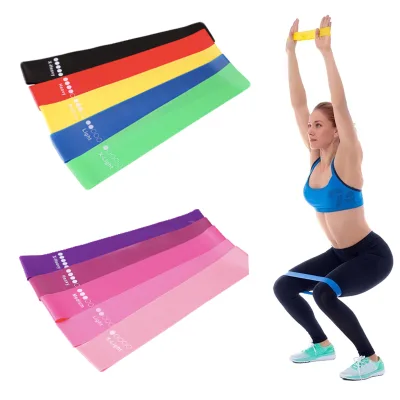 Good TPE Heavy Exercise Resistance Bands Set of 5 for Women & Men Stretchable Fitness Training Bands with Custom Packaging