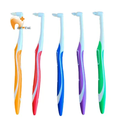 Single-Tuft Pointed Toothbrushes ISO Certified Multi-Color Orthodontic & Interdental Cleaning Brushes