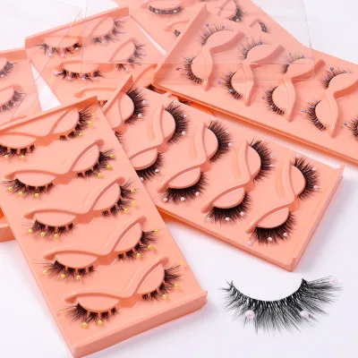 Individual Lashes Wholesale with Custom logo Cashmere Supplies Matte Individual Eyelash Extension fox Eye Segiment Lashes