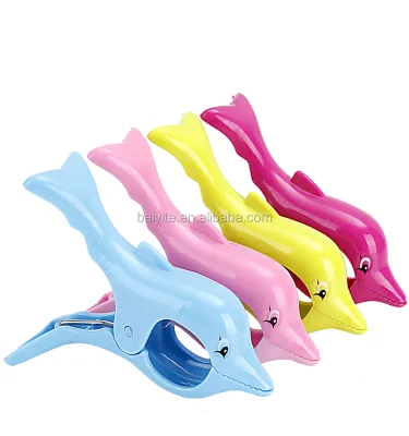 Cute Summer Beach Towel Clips Plastic Towel Holder Clips for Clothes Quilt Blanket Blanket Home Pool Chair