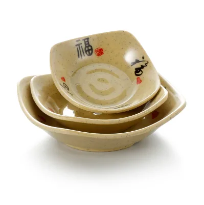 Most Popular Design 4 Inch Small Melamine Appetizer Plate for Chinese Restaurant