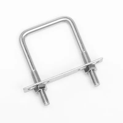 China Manufacturers High Strength Grade 4.8/8.8/10.9 U Shape Bolt and Nut M6 M8 M10 M12 Stainless Steel Square U Bolts Fasteners