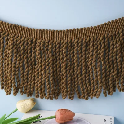 11CM Single-sided Yarn Tassel Lace Trim Clothing Home Textiles Throw Pillows Carpets Accessory Material China