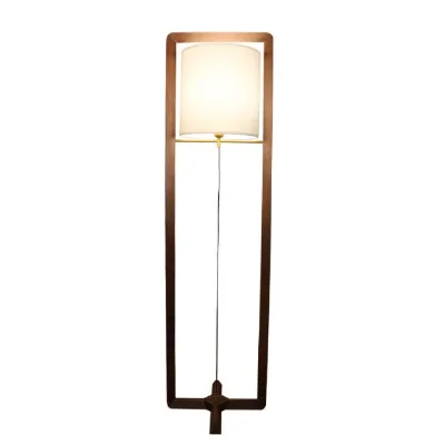 Creative Living Room Bedroom Bedside Solid Wood Floor Lamp Remote Control Dimming Standing Light