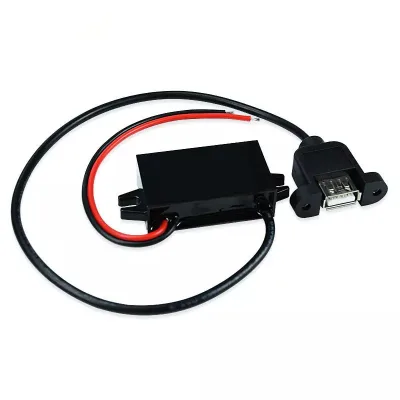 Waterproof DC-DC Converter 12V to 5V 3A QC 3.0 USB Type C Output Adapter for Automotive & Motor Use