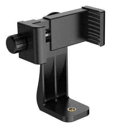 Mobile Phone Tripod Mount Clip Holder Vertical Bracket 360 Degree Rotating Desk Tripod Adapter for Mobile Phone