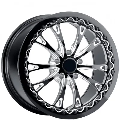 Factory 17x10J 18 20 Inch Black Low Pad 5x114.3 5x120 Backspace Aluminum Drag Racing Car Beadlock Forged Wheels Rims
