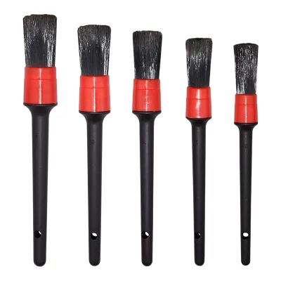 Top Sell Factory Customized Set of 5 Car Detailing Brush for Wheels Bristle Hair Scratch Free