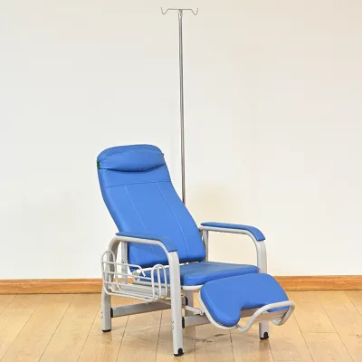 Hot Sale Cheap Height Adjustable Medical IV Infusion Chair in Africa Countries, Portable Hospital Recliner IV Infusion Chair