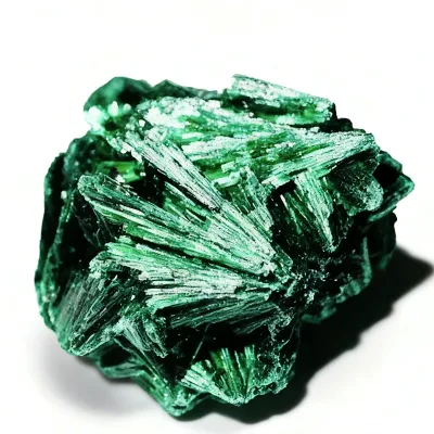 African Needle-like Chrysocolla Mineral Specimen, Natural Raw Specimens of the Mineral Chrysocolla