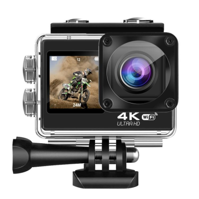 Dropshipping Q60TR Wide Angle EIS 4K/60FPS 1080P HD Action Camera Dual Color Screens Video Sports Camera