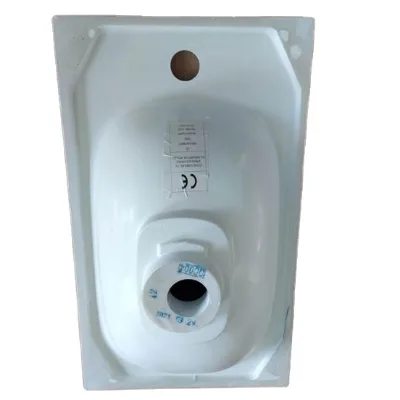 Modern Wall-Mounted Rectangular Bathroom Sink With Smooth Polished Finish CE Certified No Hole Design