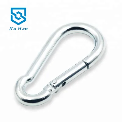 Xu Han 001 Letterpress Printed High Quality Metal Iron Clip Carabiner Hook Outdoor Camping Tools Sturdy Keychain Manufacturer