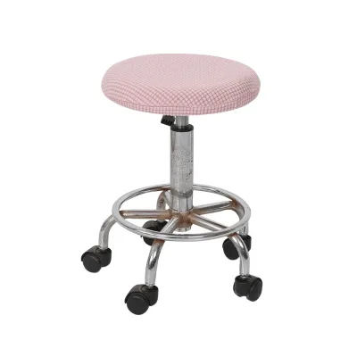 Jacquard Bar Stool Covers, Stretch Round Chair Seat Cover,Chair Seat Slipcovers