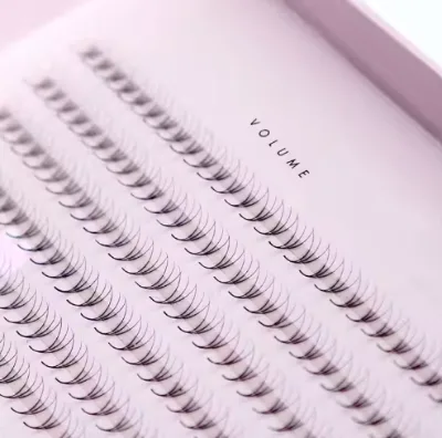 Middle Tape Premade Volume Fans Lashes 3D Pointy Base Fan Russian Pre Made Fans Volume Eyelashes Wholesale