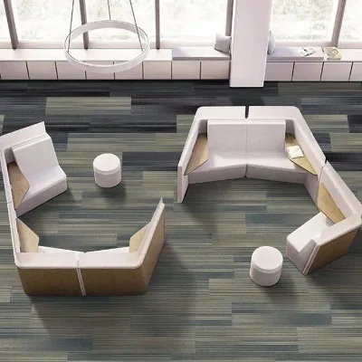 Weixun NAT-K Commercial Office Conference Room Square Table Billiard Room Block Solid Color Striped Modern Simple Carpet