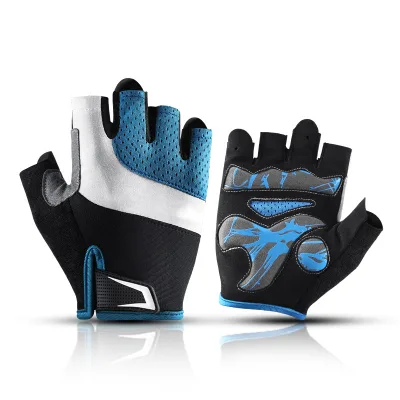 Sports Motorcycle Cycling Gloves High Speed Anti-Slip Half Finger Biking Shock Absorbing