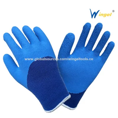 Dipped Winter gloves, thermal liner with foam latex 3/4 dipped