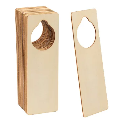Cheap Unfinished Wood Hotel Room Door Sign Do Not Disturb Door Hanger Signs