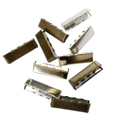 10-50mm Metal Strap Tail Clip Buckle Suspenders Belt Tail Clip Wallet Leather Stopper Buckle Cord End DIY Accessory