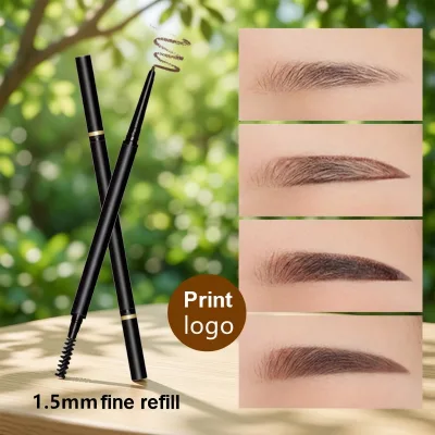 Top Trending Vegan Retractable Double End Long Lasting Eyebrow Pencil Private Label