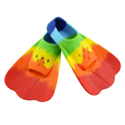 GD Wholesale In-Stock Adult Colorful Silicone Swim Fins Training Flippers XS/S/M/L/XL for Snorkeling and Diving