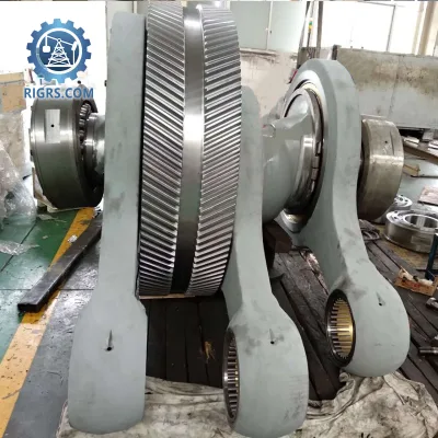 High Strength Forged Alloy Steel Mud Pump Crankshaft for Oil Drilling Rig Triplex Mud Pump Spare Parts