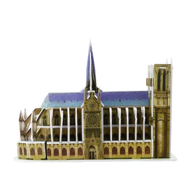 New Design Promotion De Paris World Famous Building 3D DIY Paper Model Puzzle