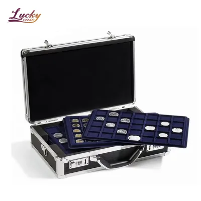 Coin Preservation Box With Combination Lock Factory Wholesale Custom Pallet Coin case Aluminum Carrying Coin case
