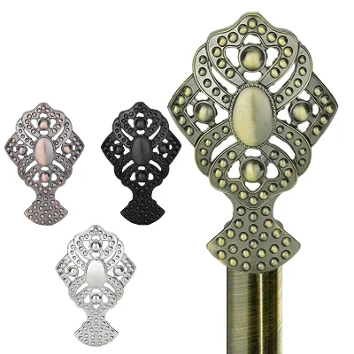 aluminium shower curtain rod hooks accessories suspended curtain rod for bathroom with curtain finials