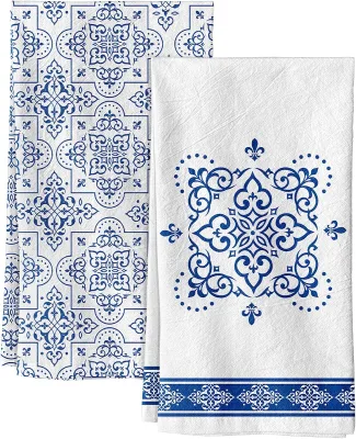 Kitchen Customized Handmade 100% Cotton Terry Dish Towel Screen Printed Cotton Terry Kitchen Towel Tea Towel