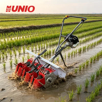 Manual Steering Petrol Grass Cutter High Speed Wetland Rice Weeder Paddy Field Lawn Mower